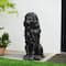 Glitzhome® 27.75" MGO Guardian Sitting Lion Garden Statue